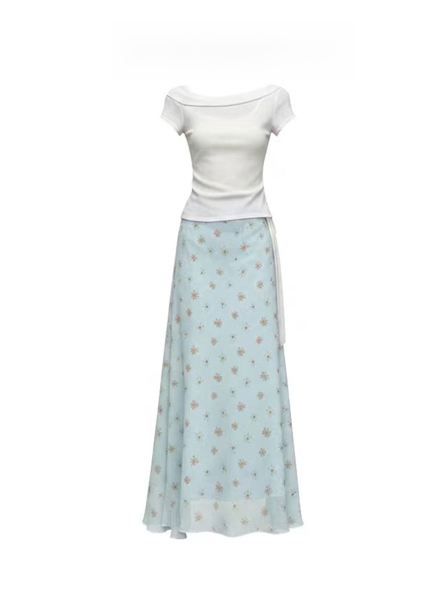 Korean Style A Line Shirt Dress - Vestido de Diseño Coreano con Corte