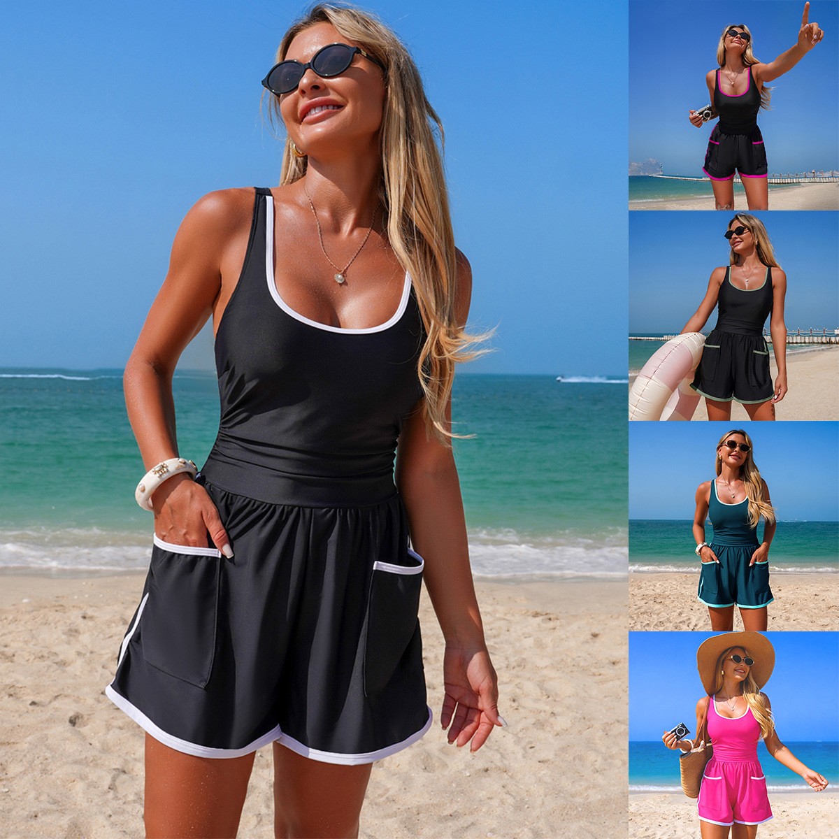 Tops - Traje de Baño de Una Pieza