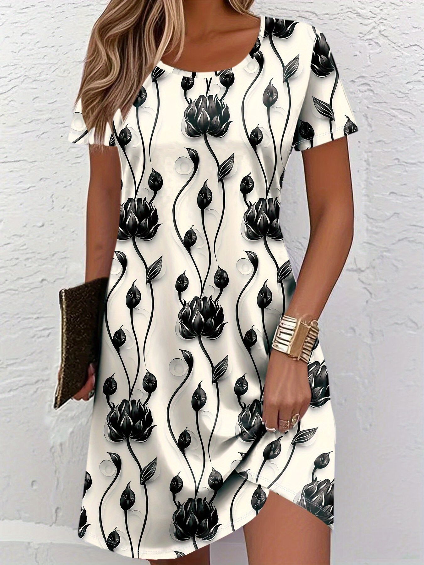 French Vintage Floral Midi Dress - Nuevo Vestido Midi de Verano para