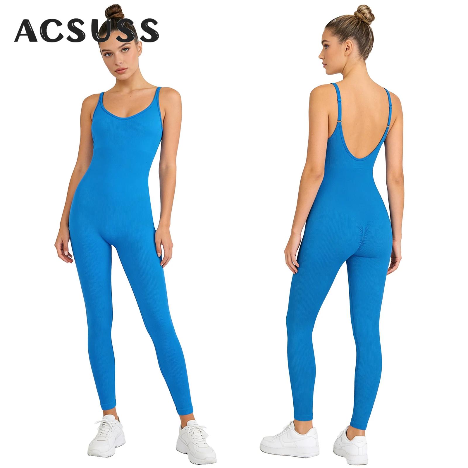 Seamless Ribbed Workout Tank Top - Mono de yoga para mujer, de