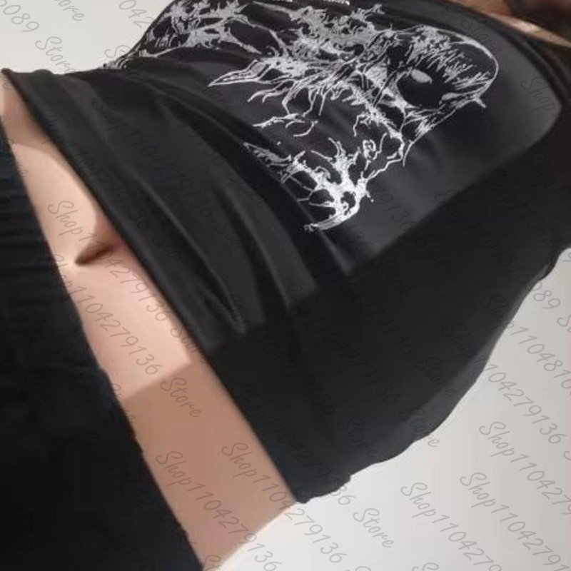 Top Corset Gótico para Mujer,  - Y2K Graphic Baby Tee Crop reseña y precio