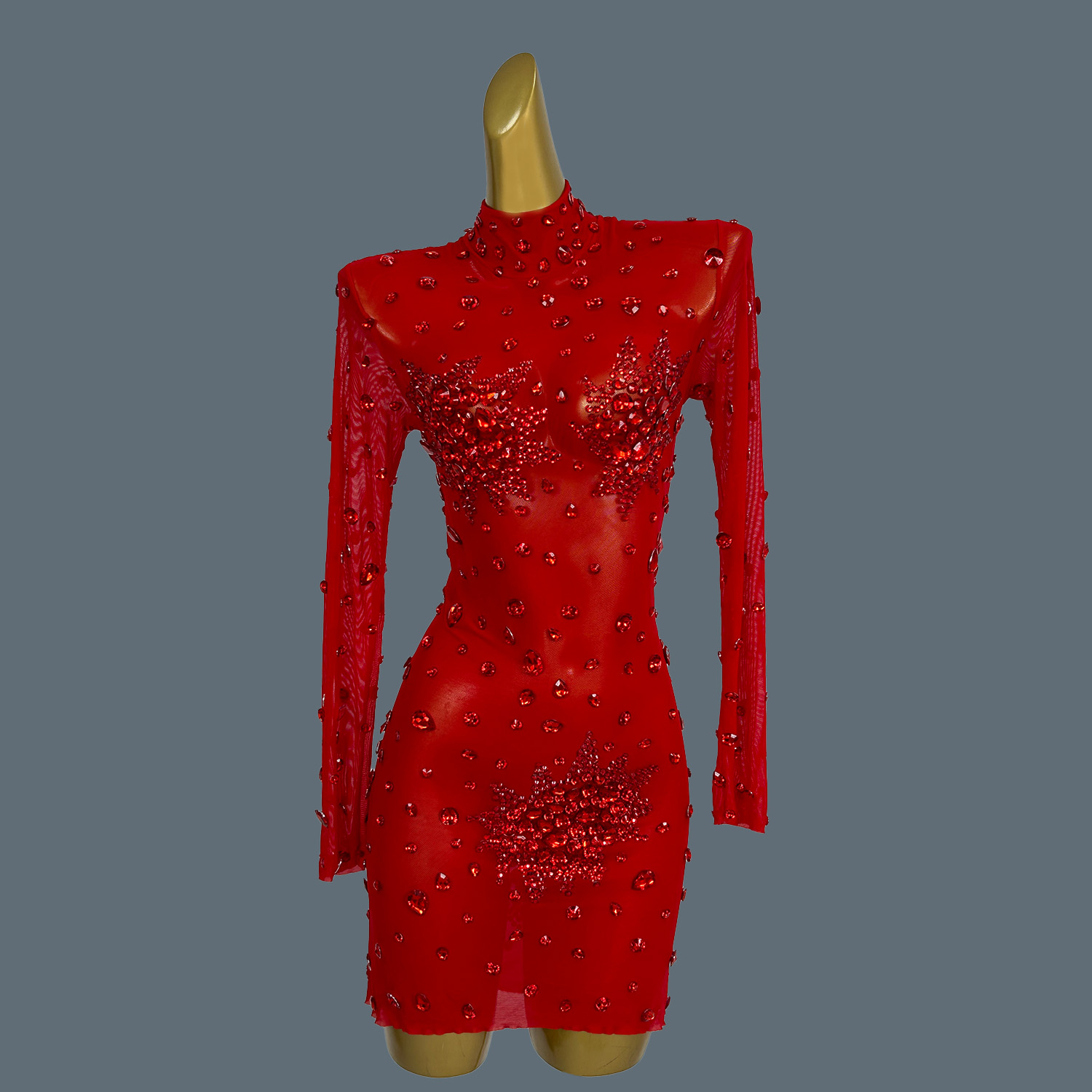 Minivestido Sexy de lujo con d - Sparkly Rhinestone Club Party Dress reseña y precio