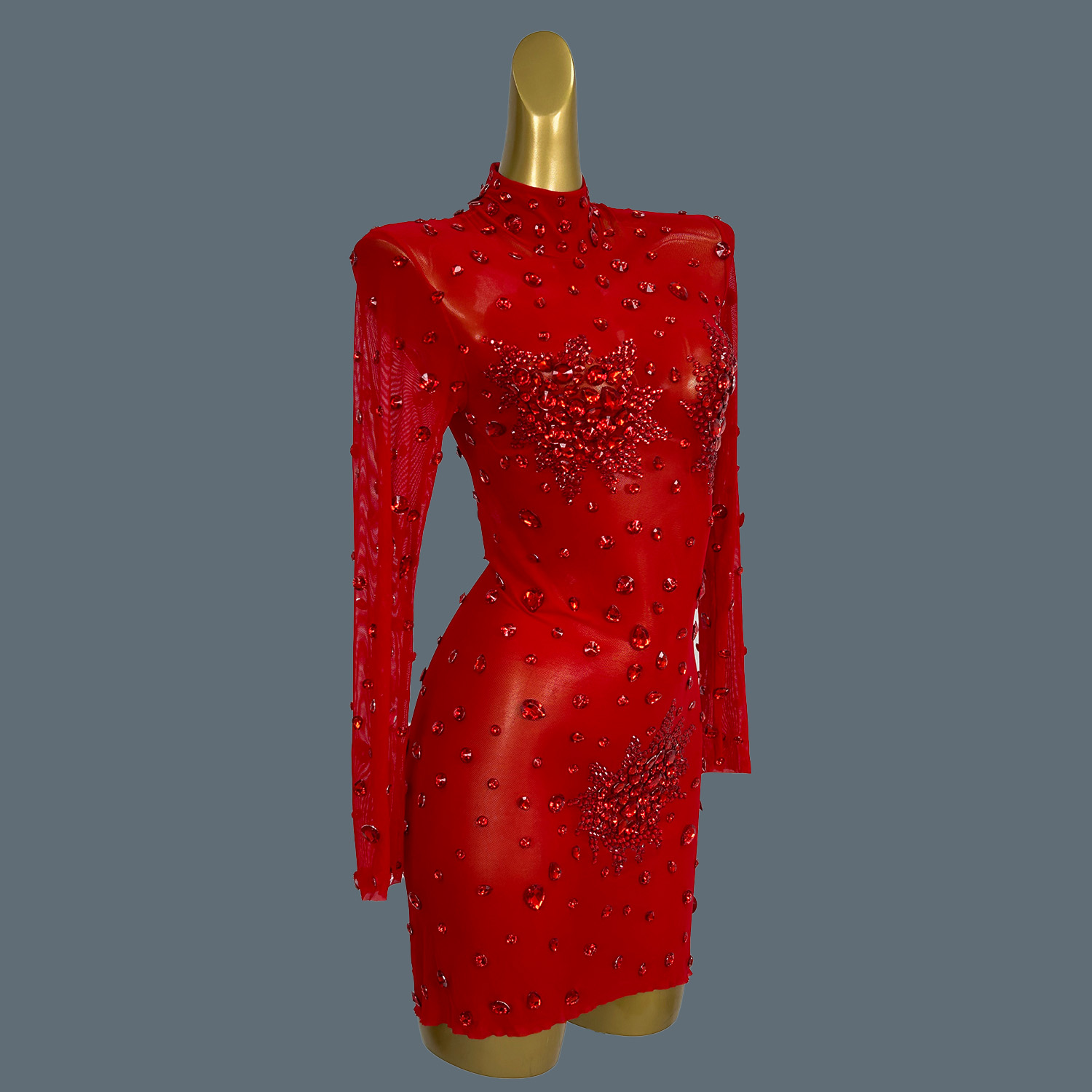 Minivestido Sexy de lujo con d - Sparkly Rhinestone Club Party Dress reseña y precio
