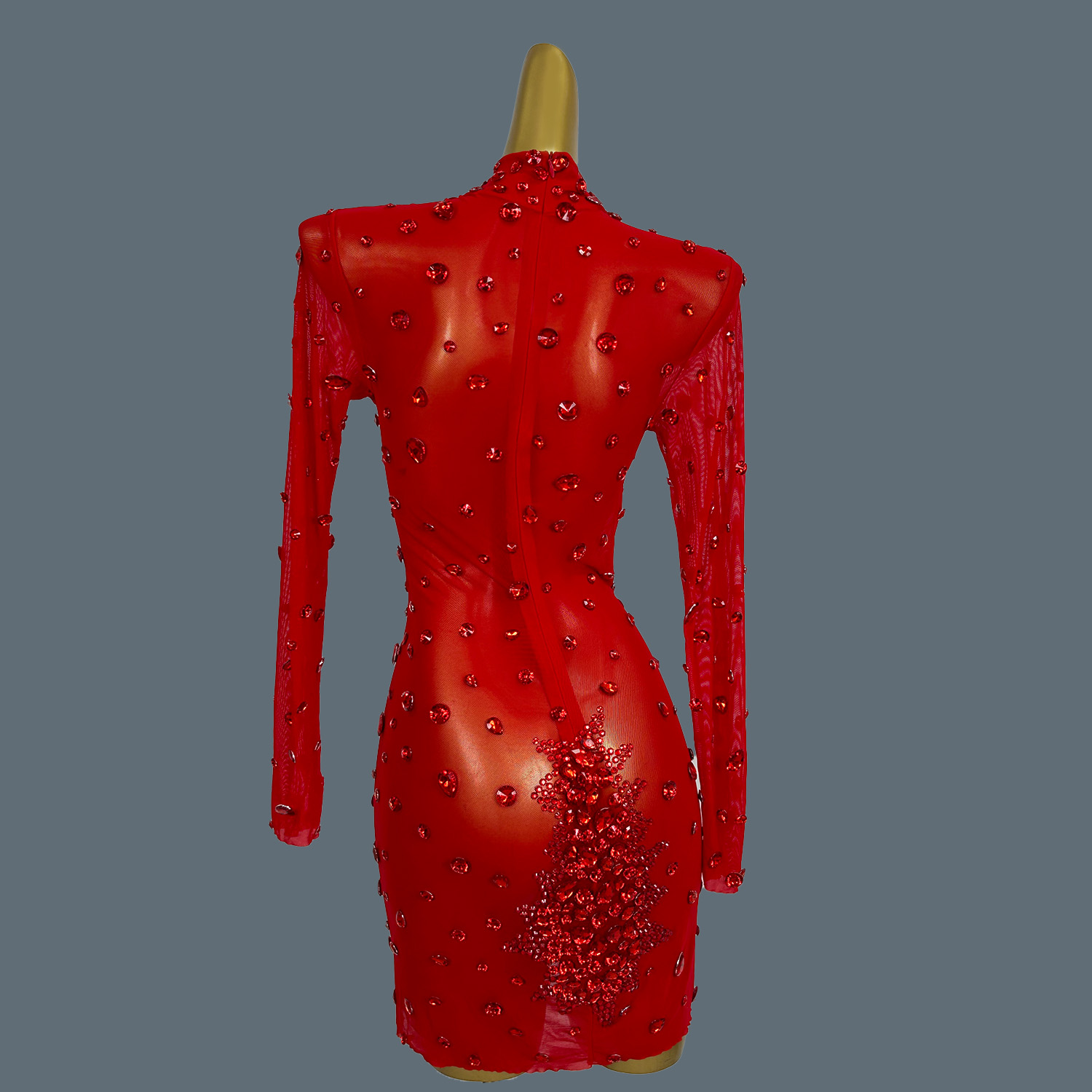 Minivestido Sexy de lujo con d - Sparkly Rhinestone Club Party Dress reseña y precio