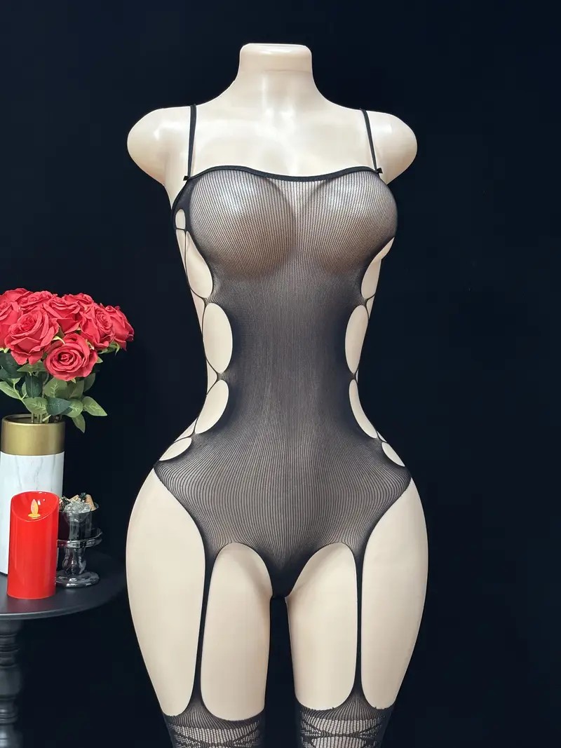 Mono sexy con tirantes y media - Lingerie reseña y precio