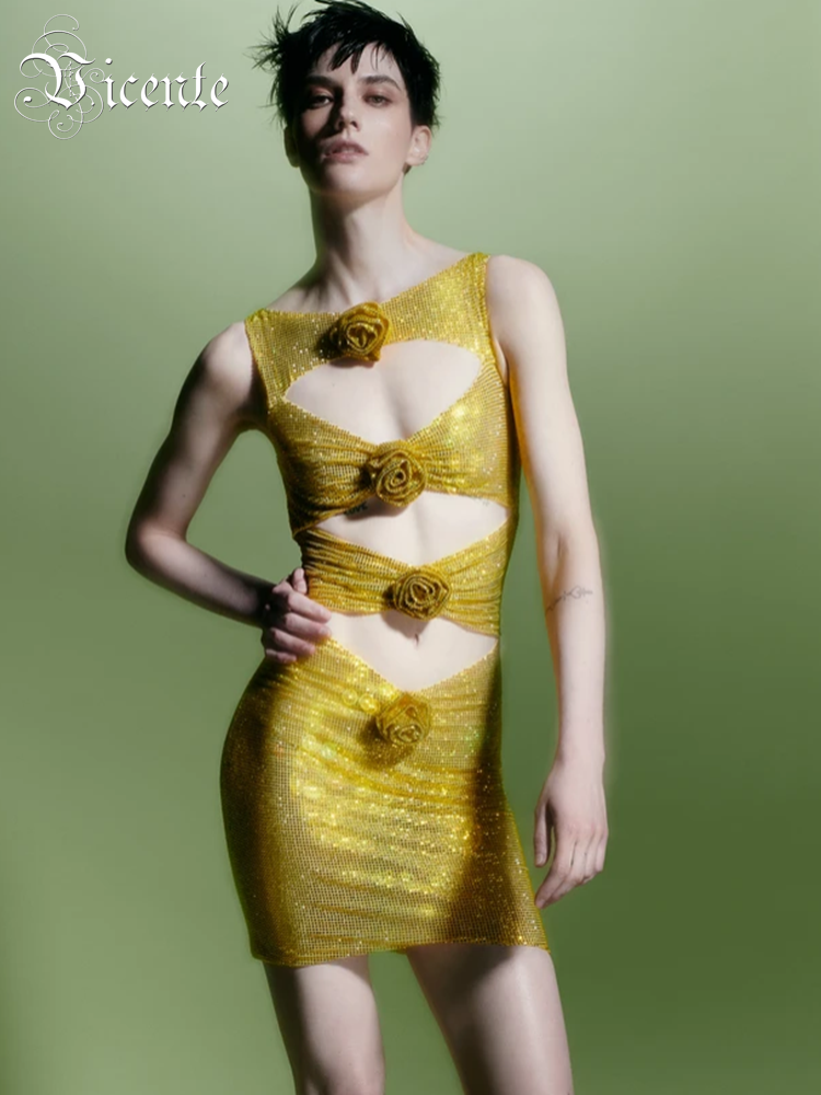 VC vestido de fiesta de lujo p - Sparkly Rhinestone Club Party Dress reseña y precio