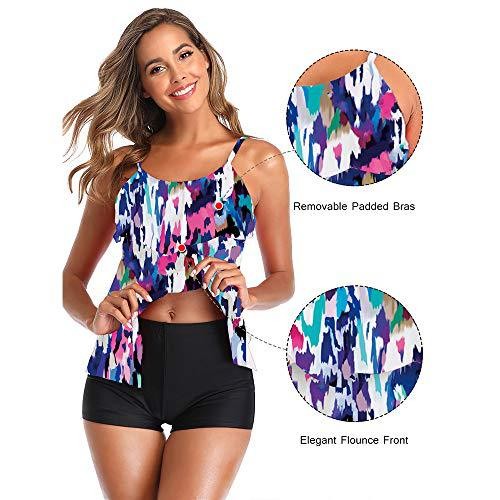 Bikini para mujer con estampad - Tops reseña y precio