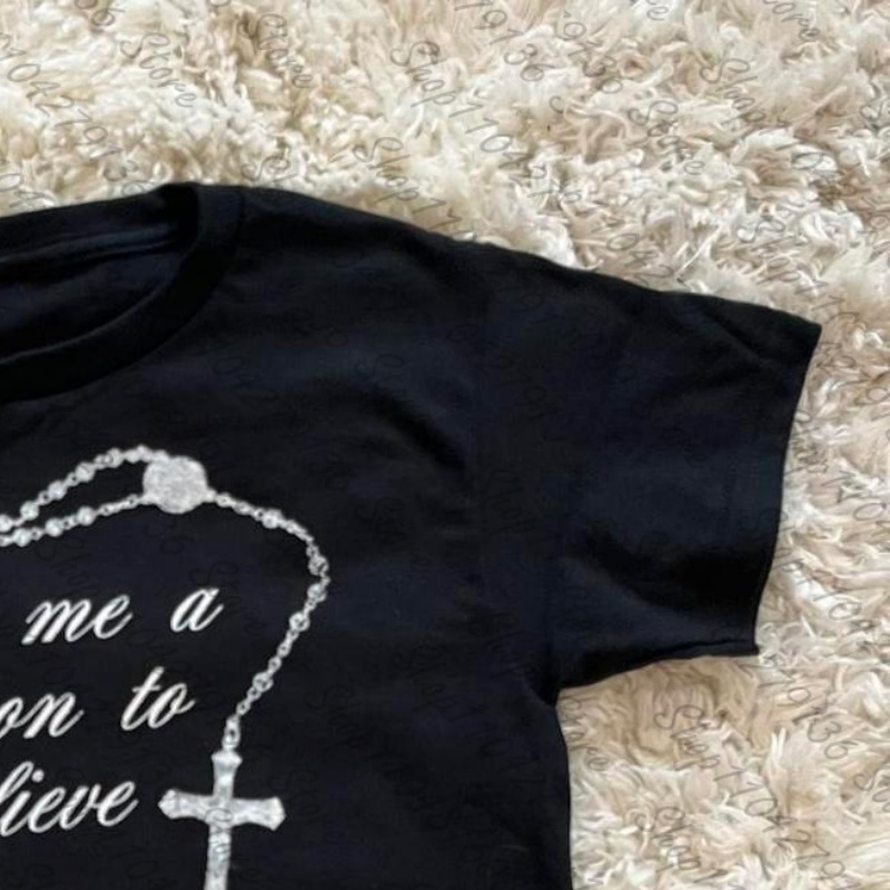 Ropa de Mujer de los Años 2000 - Y2K Graphic Baby Tee Crop reseña y precio