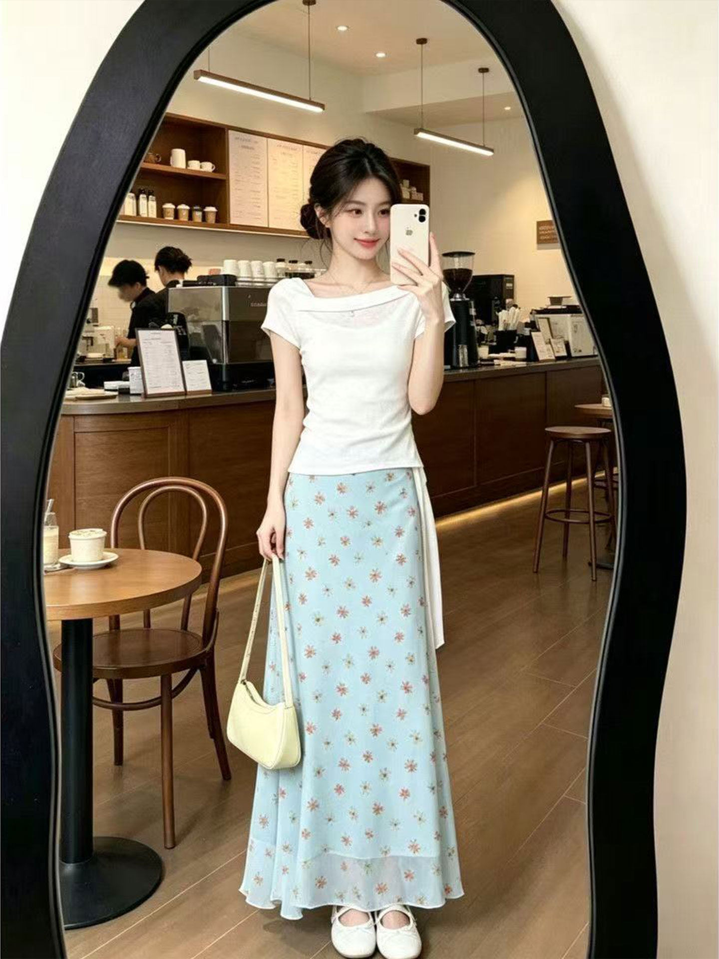 Vestido de Diseño Coreano con  - Korean Style A Line Shirt Dress reseña y precio