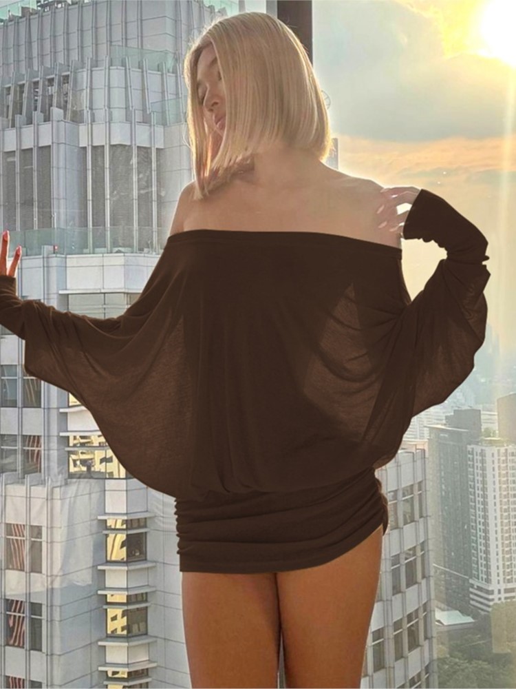 Nueva moda, minivestido transp - Sexy Mesh Sheer Bodycon Dress reseña y precio