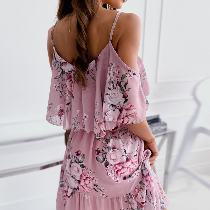 Vestido de mujer 2025 verano e - French Vintage Floral Midi Dress reseña y precio