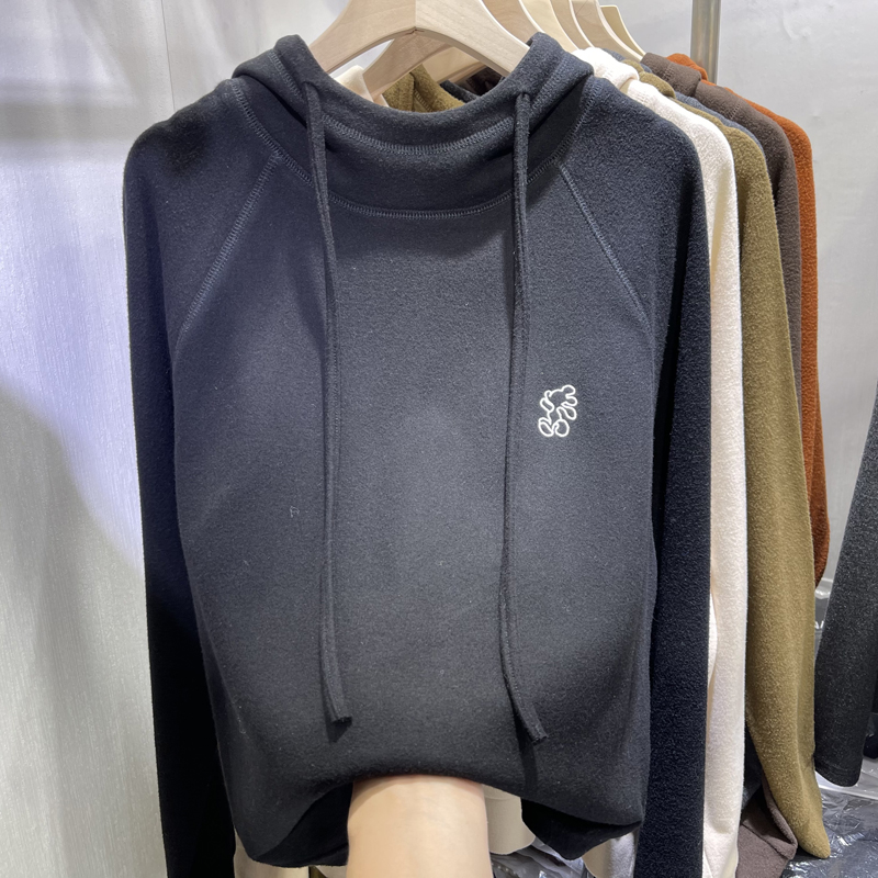 Sudadera con capucha de forro  - Korean Style A Line Shirt Dress reseña y precio