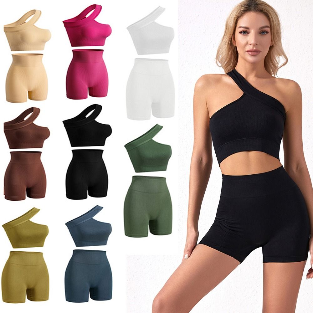 Conjuntos de entrenamiento inf - Seamless Ribbed Workout Tank Top reseña y precio