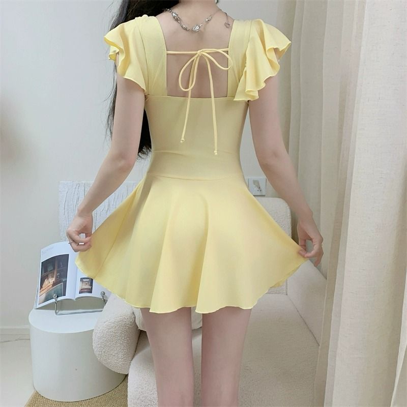 Traje de baño de manga corta c - Swimwear reseña y precio