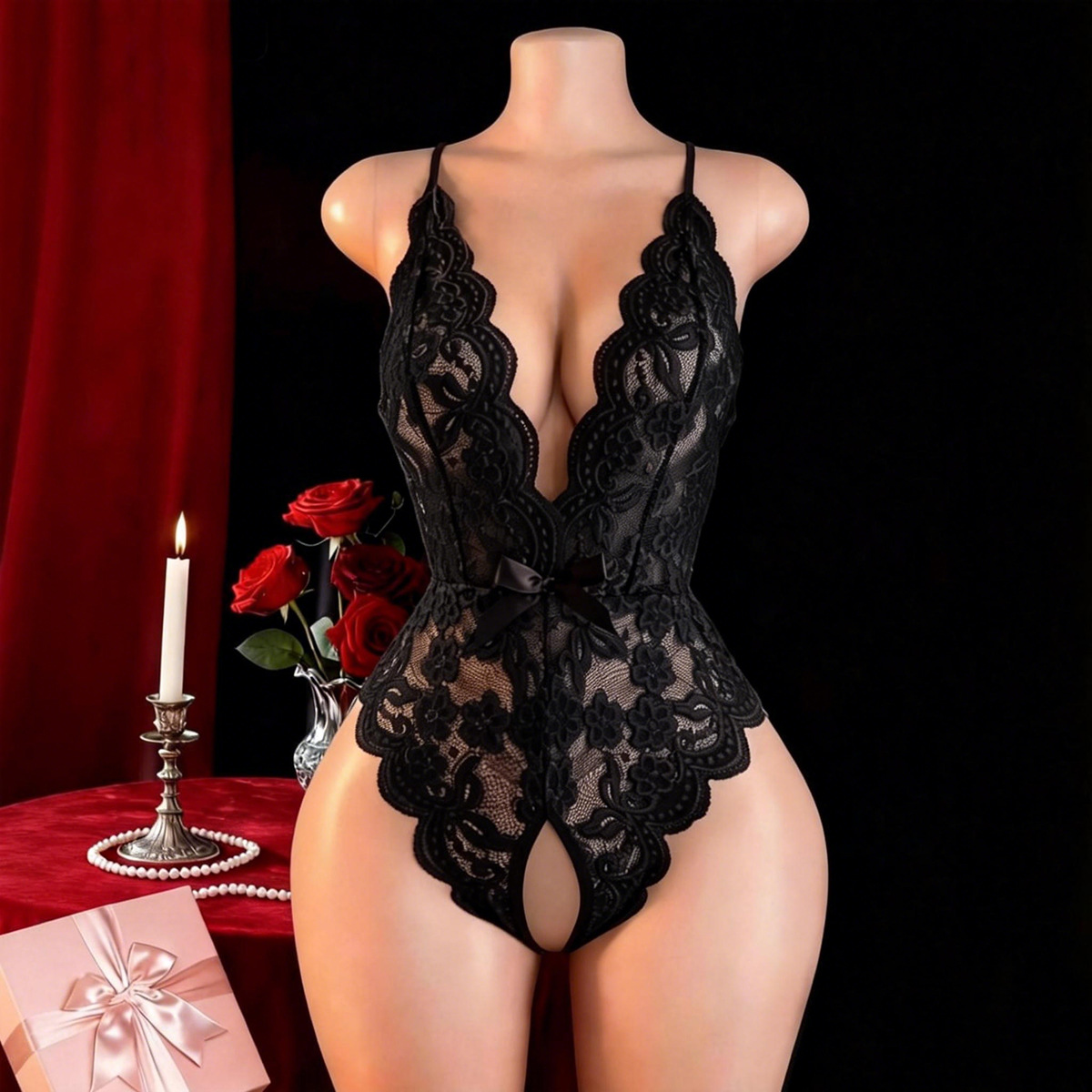 Lencería sexy sin entrepierna  - Lingerie reseña y precio