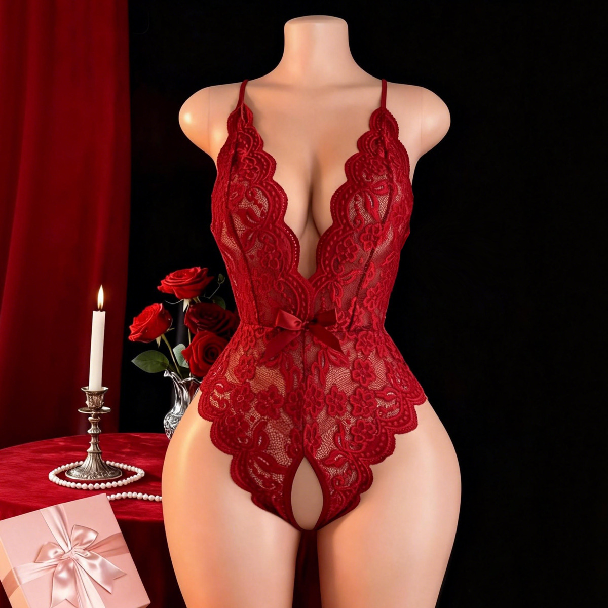 Lencería sexy sin entrepierna  - Lingerie reseña y precio