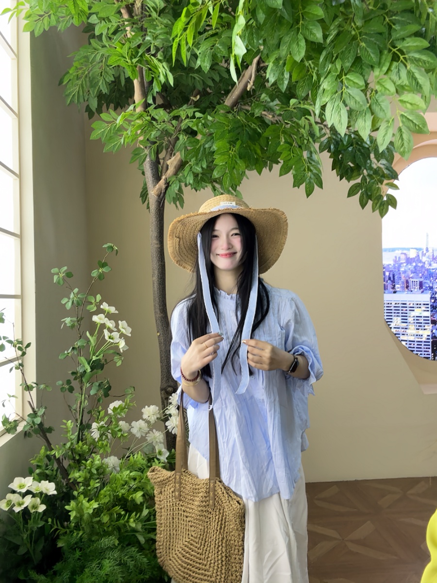 Conjunto de camisa azul de man - Korean Style A Line Shirt Dress reseña y precio