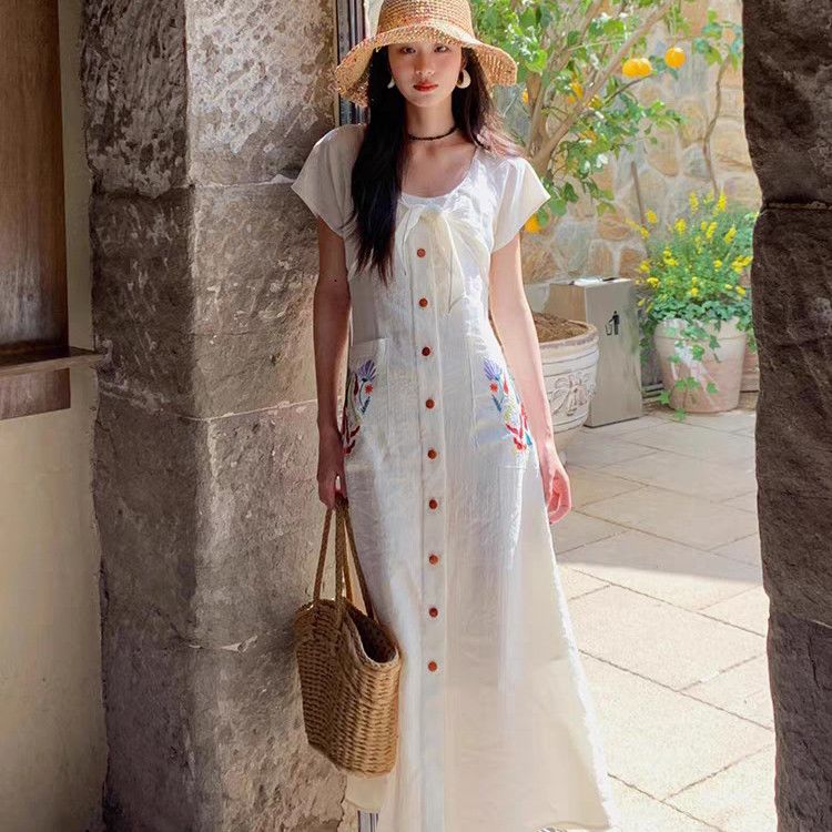 Vestido largo de verano elásti - Bodycon Long Sleeve Ribbed Dress reseña y precio