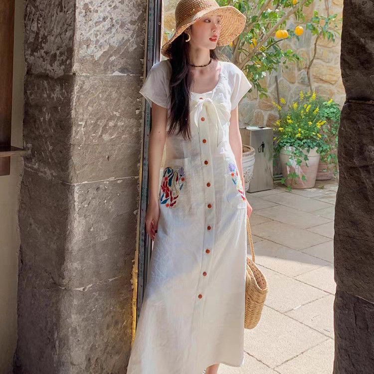 Vestido largo de verano elásti - Bodycon Long Sleeve Ribbed Dress reseña y precio