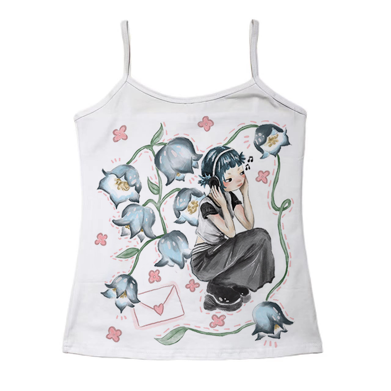 Ropa Popular coreana Y2K para  - Y2K Graphic Baby Tee Crop reseña y precio