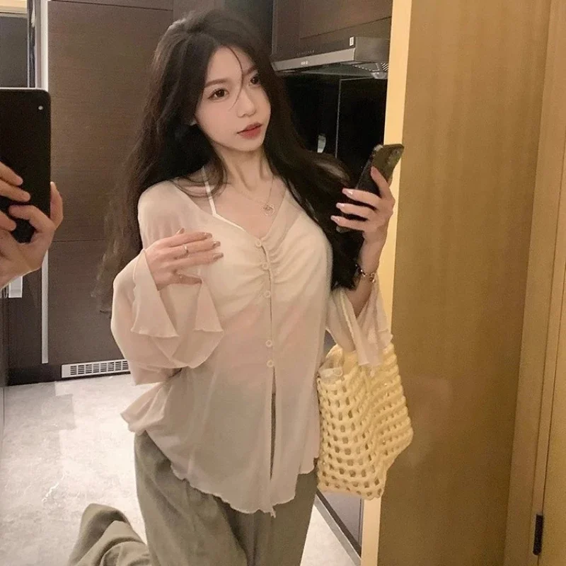 Blusa con mangas acampanadas t - Blouses reseña y precio