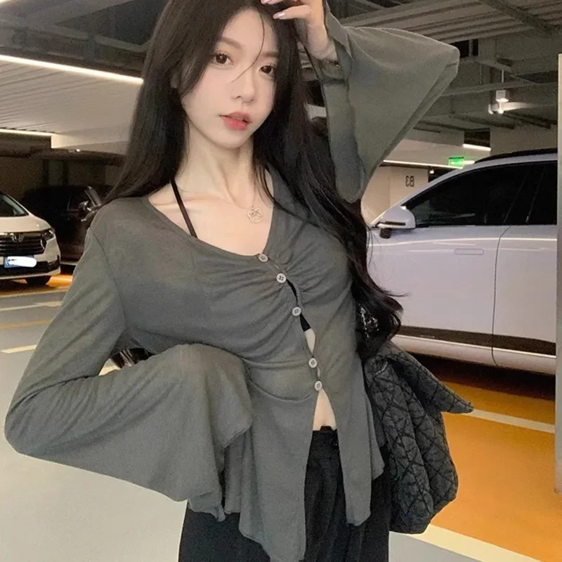 Blusa con mangas acampanadas t - Blouses reseña y precio