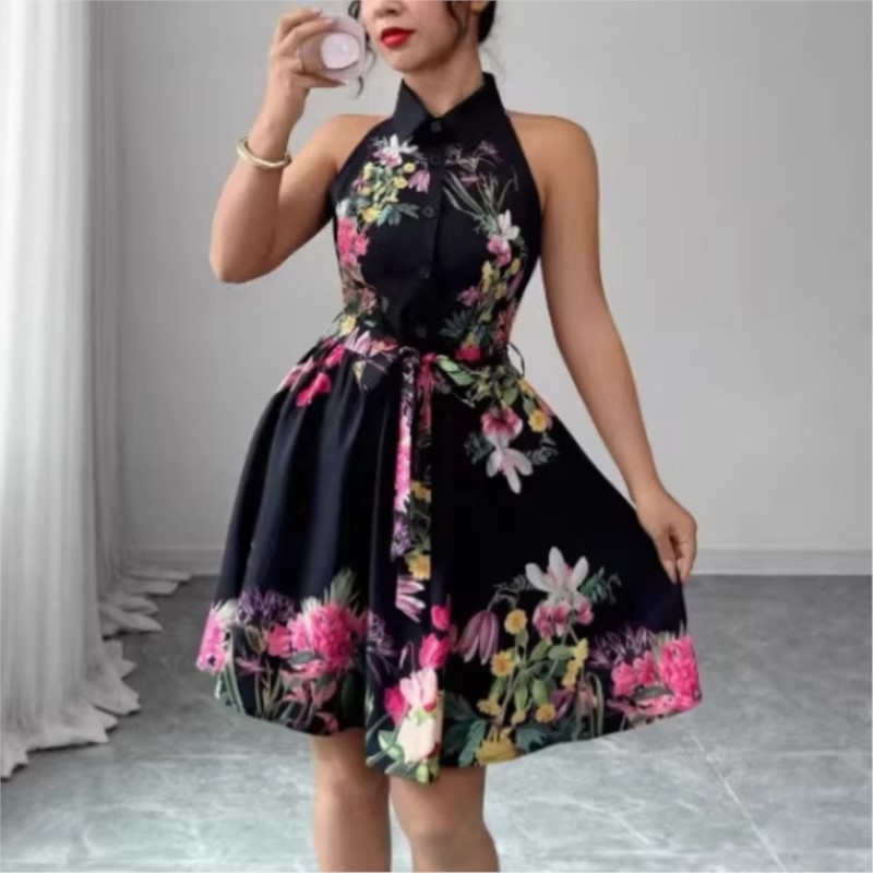 Vestido Floral para Mujer, Pri - French Vintage Floral Midi Dress reseña y precio