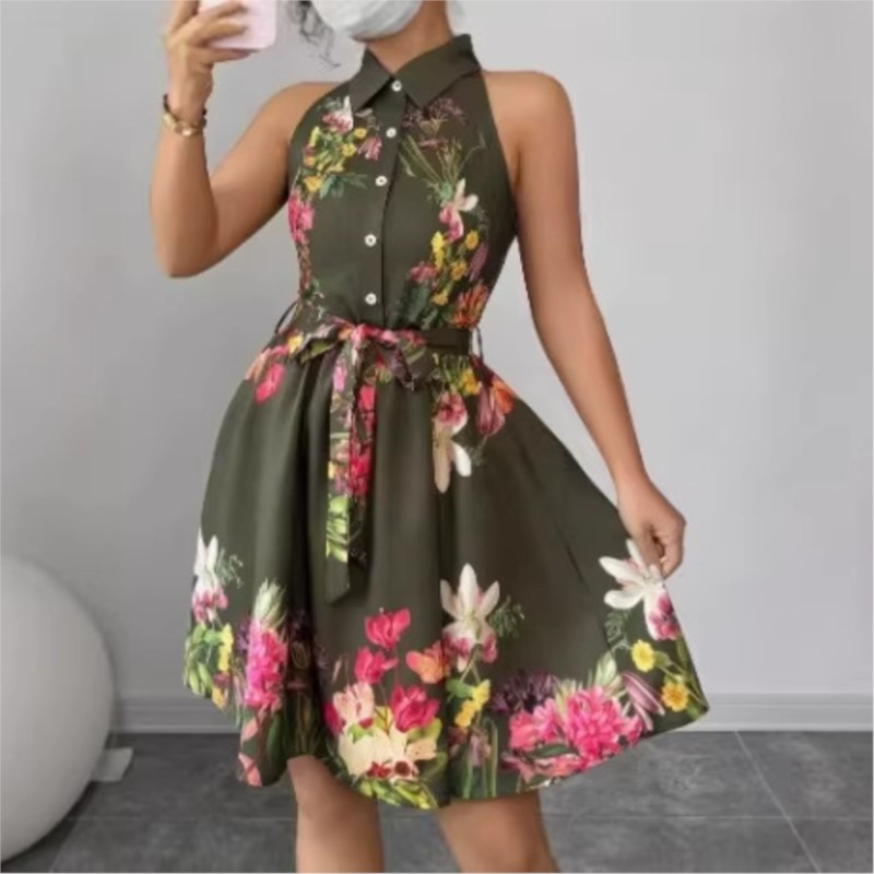 Vestido Floral para Mujer, Pri - French Vintage Floral Midi Dress reseña y precio