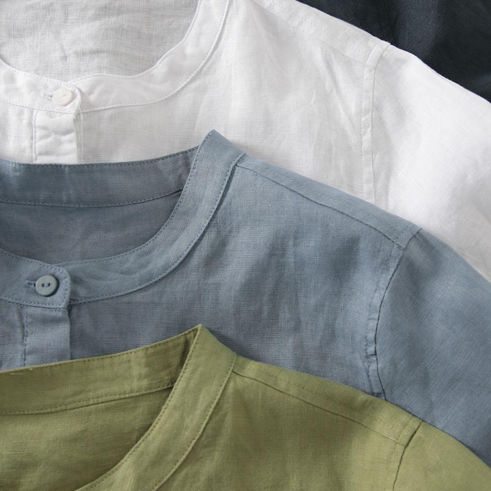 Vestido Camisero de Lino Estil - Casual Loose Linen Shirt Dress reseña y precio