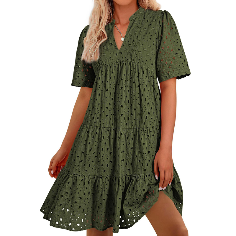 Vestidos bohemios de verano pa - French Vintage Floral Midi Dress reseña y precio