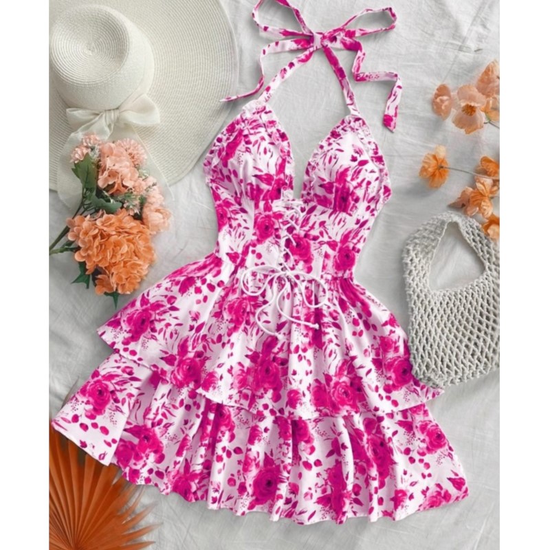 Vestido Corto Retro Estilo Vac - French Vintage Floral Midi Dress reseña y precio