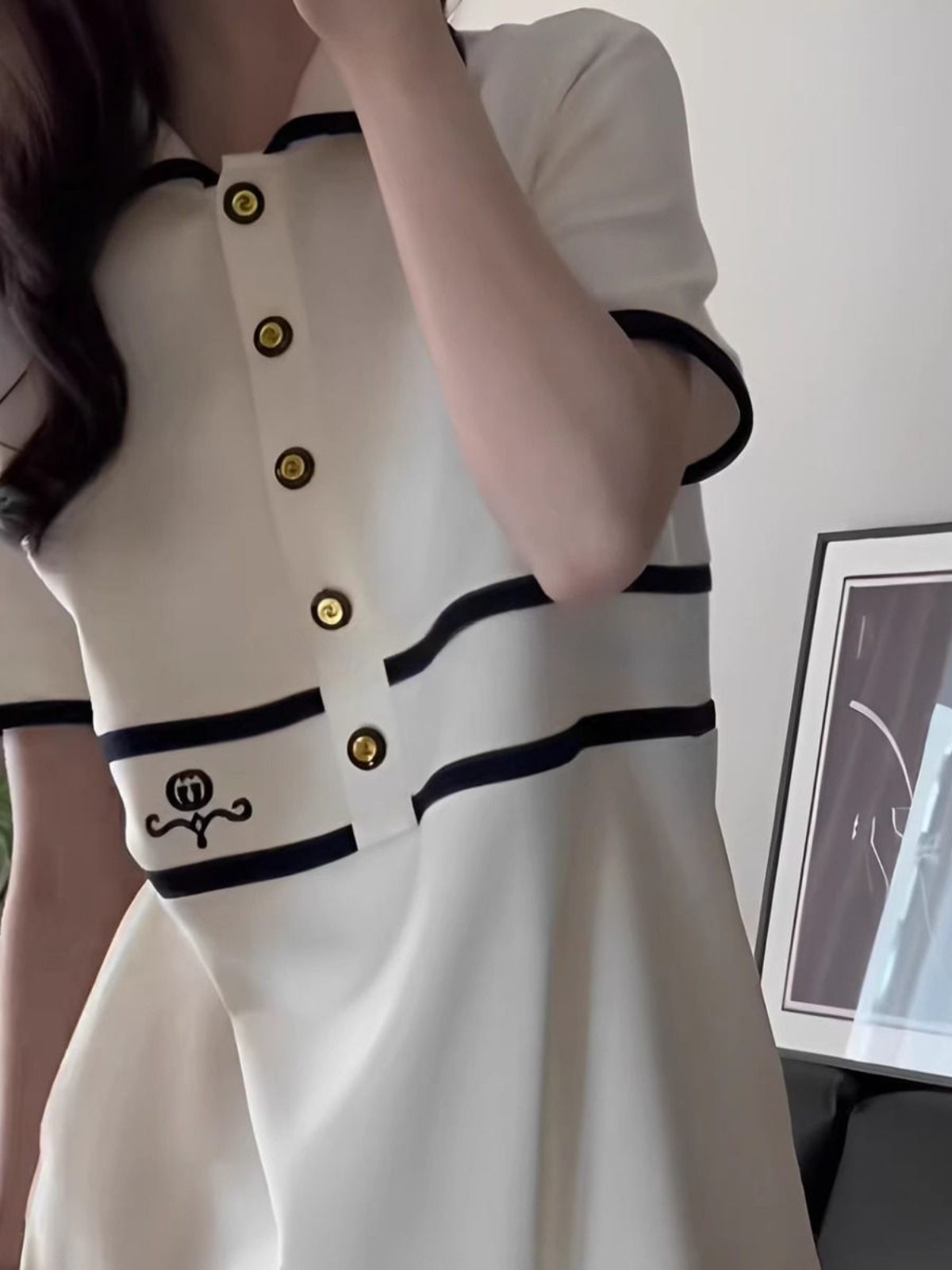 Vestido de talla grande con cu - Korean Style A Line Shirt Dress reseña y precio
