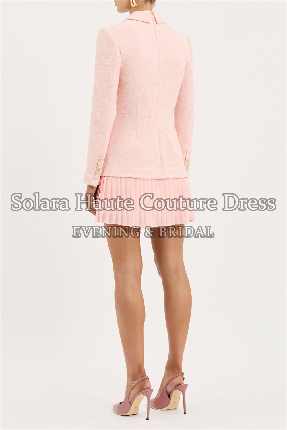 Traje de dos piezas Solara Twe - Tweed Two Piece Blazer Dress reseña y precio