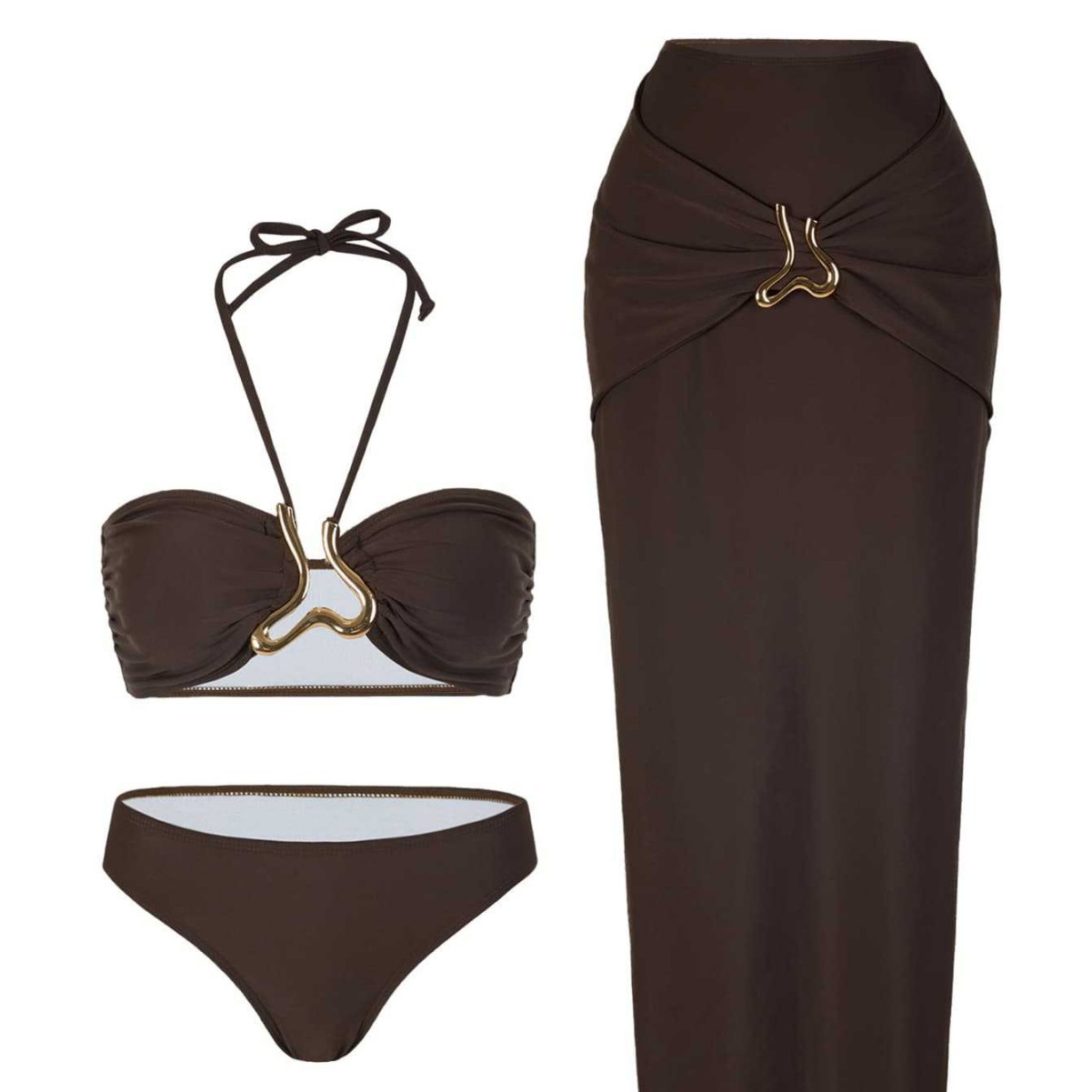 Traje de baño de dos piezas pa - Swimwear reseña y precio