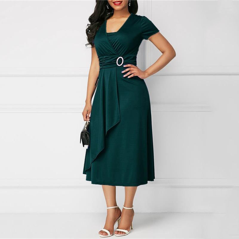 Vestido We.Fine para mujer, Co - French Vintage Floral Midi Dress reseña y precio