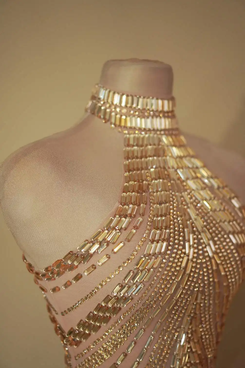 Vestido Brillante para Mujer,  - Sparkly Rhinestone Club Party Dress reseña y precio