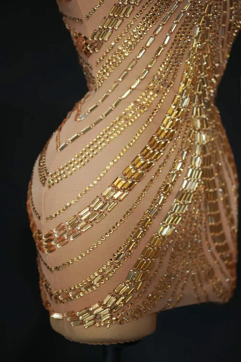 Vestido Brillante para Mujer,  - Sparkly Rhinestone Club Party Dress reseña y precio
