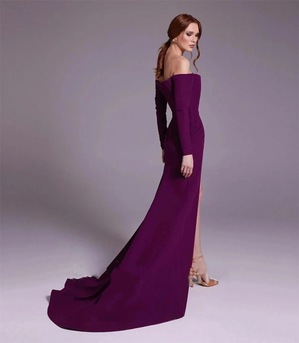 Vestido de noche árabe elegant - Elegant Satin Evening Gown Split reseña y precio